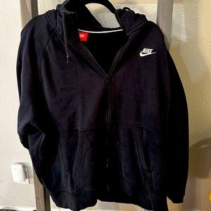Nike men’s zip up hoodie black XXL